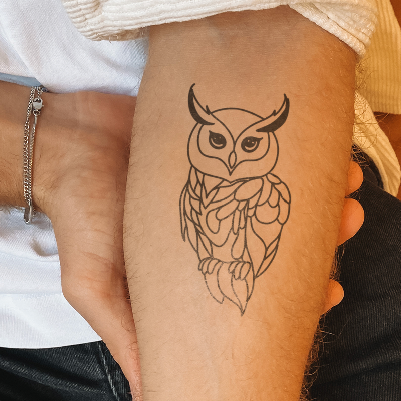 Tatouage de petit hibou