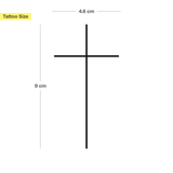 Tatouage croix fine 