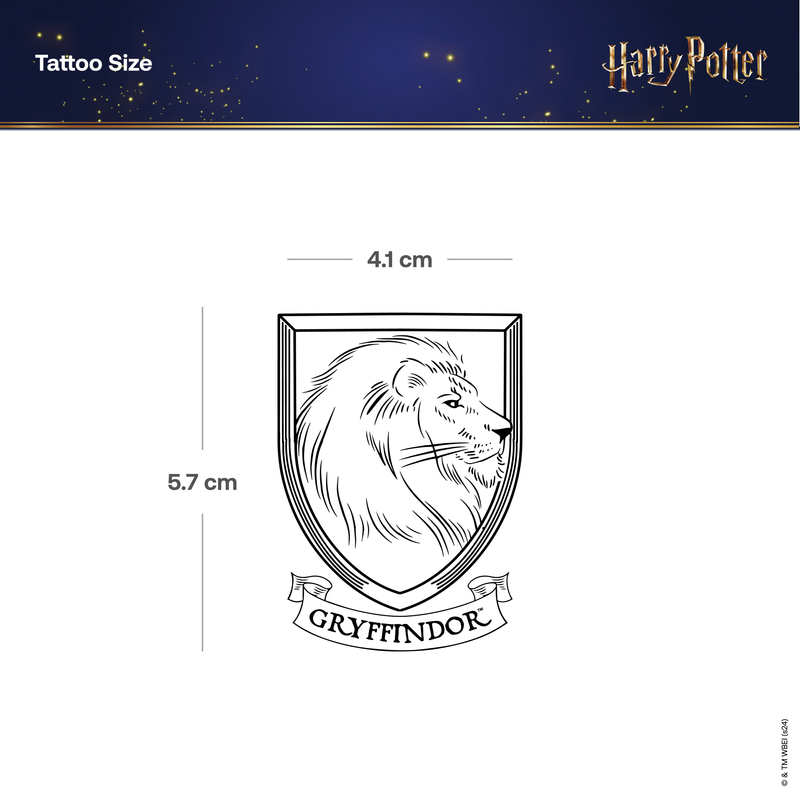 Harry Potter House Gryffindor Wappen Tattoo