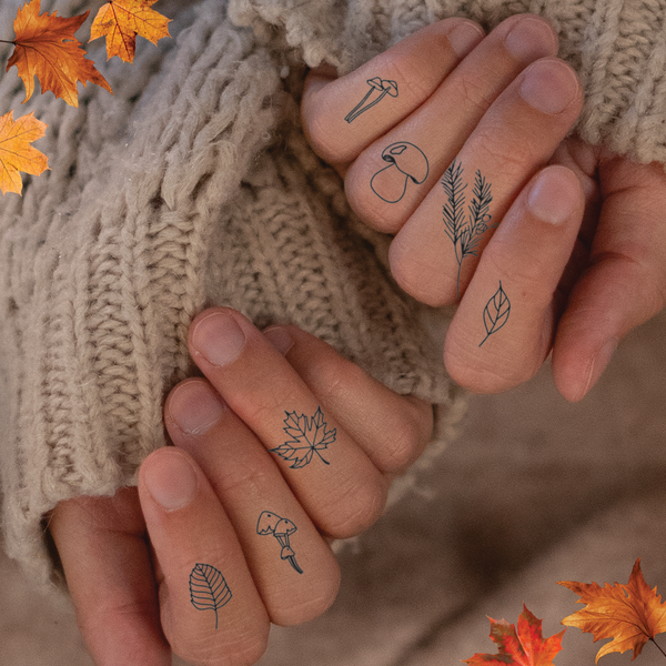 Tatouages de Doigts d'Automne