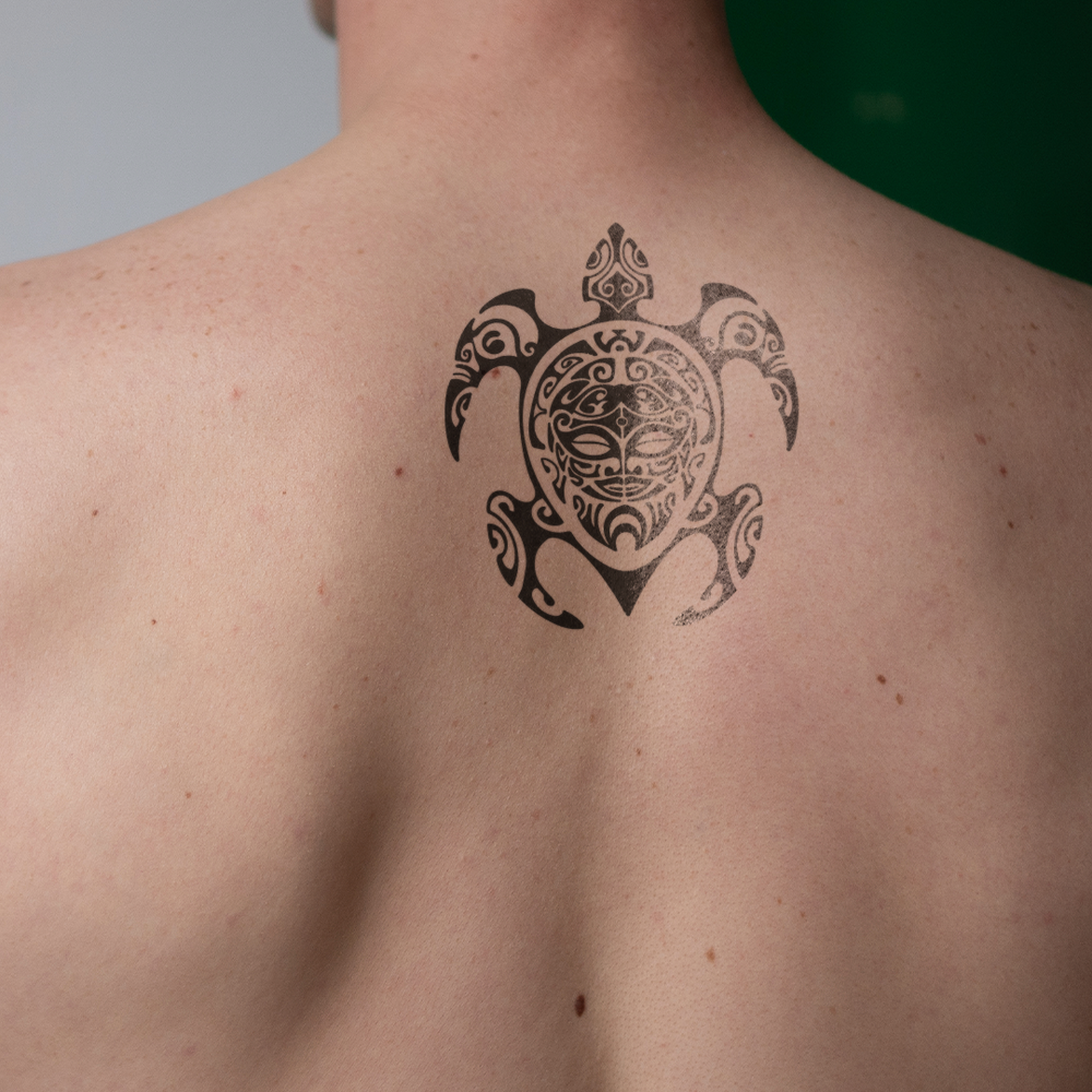 Débardeur Homme/Femme Avec Tatouage Maori Tortue - Style Polynésien, Coton Léger