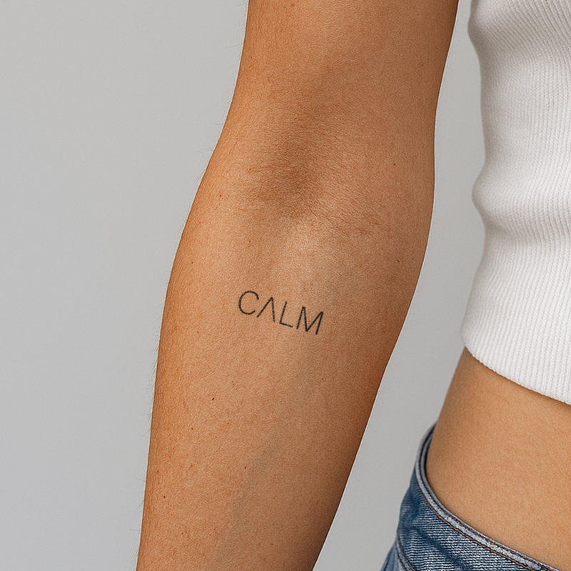 Tatouage Calm 