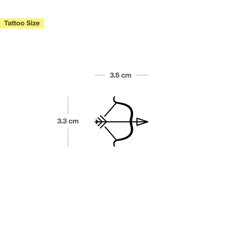 Pfeil und Bogen Tattoo