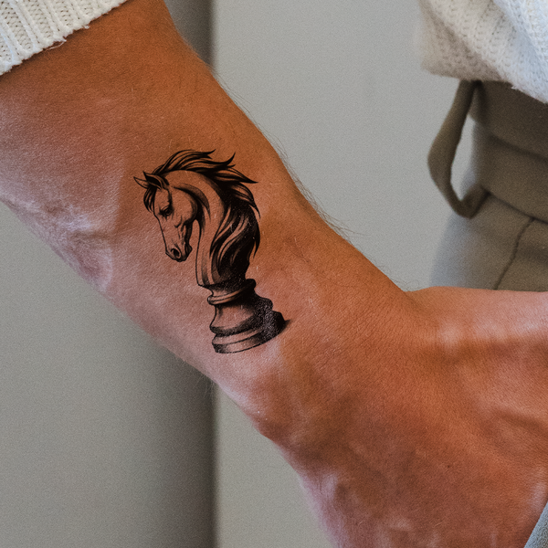Tatouage Cavalier (Échecs)