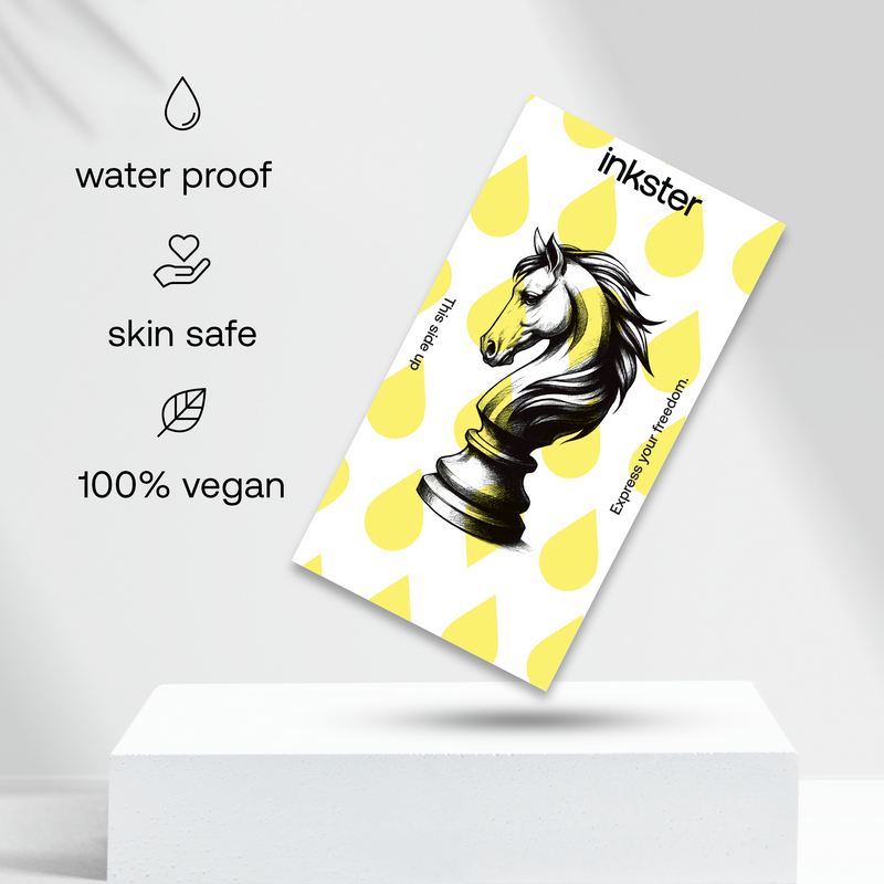 Tatouage Cavalier (Échecs)