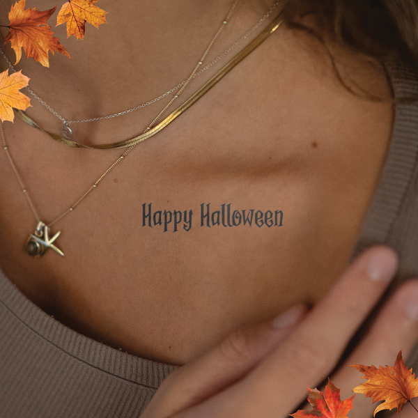 Tatouage Happy Halloween