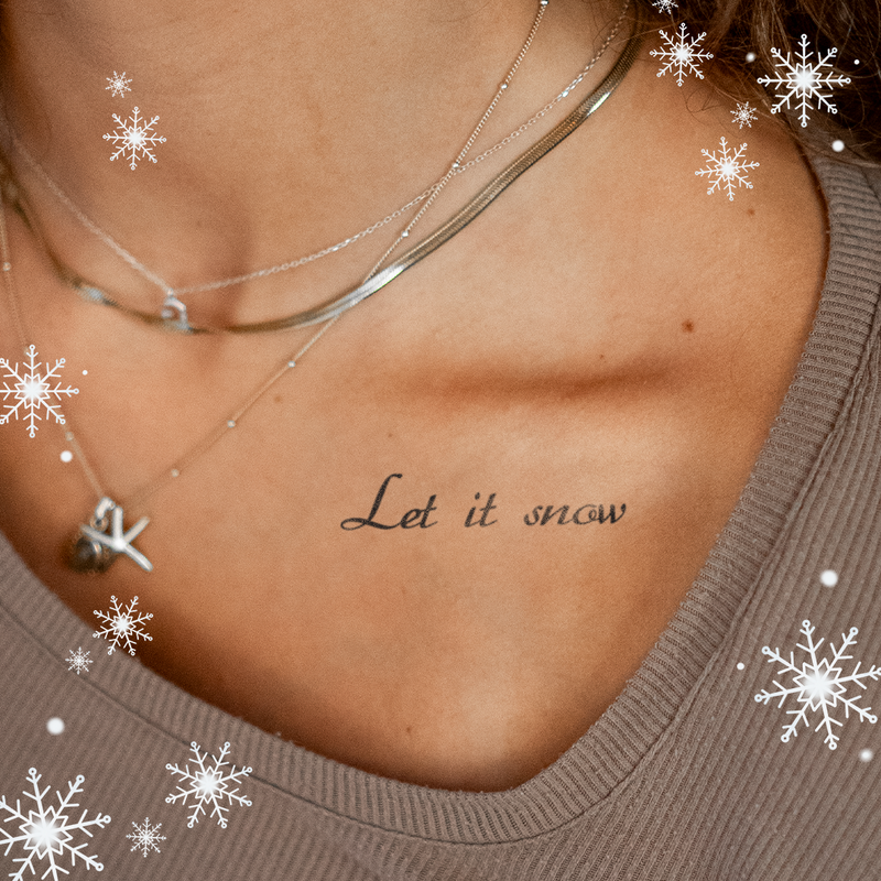 Tatouage Let it snow