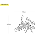 Tatouage Poisson Rouge Fleurissant