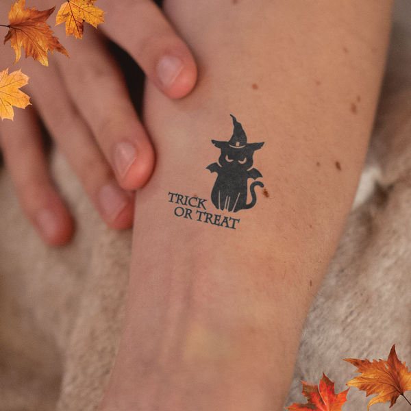 Tatouage Chat Trick or Treat