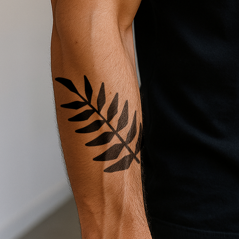 Tatouage Grande Feuille