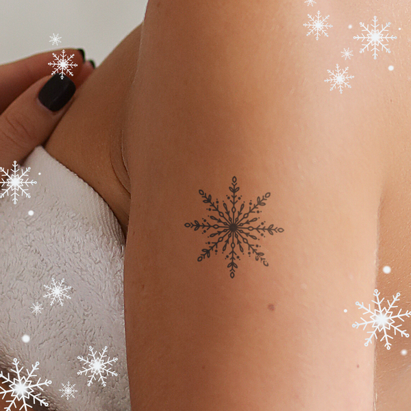 Tatouage de magnifique flocon de neige