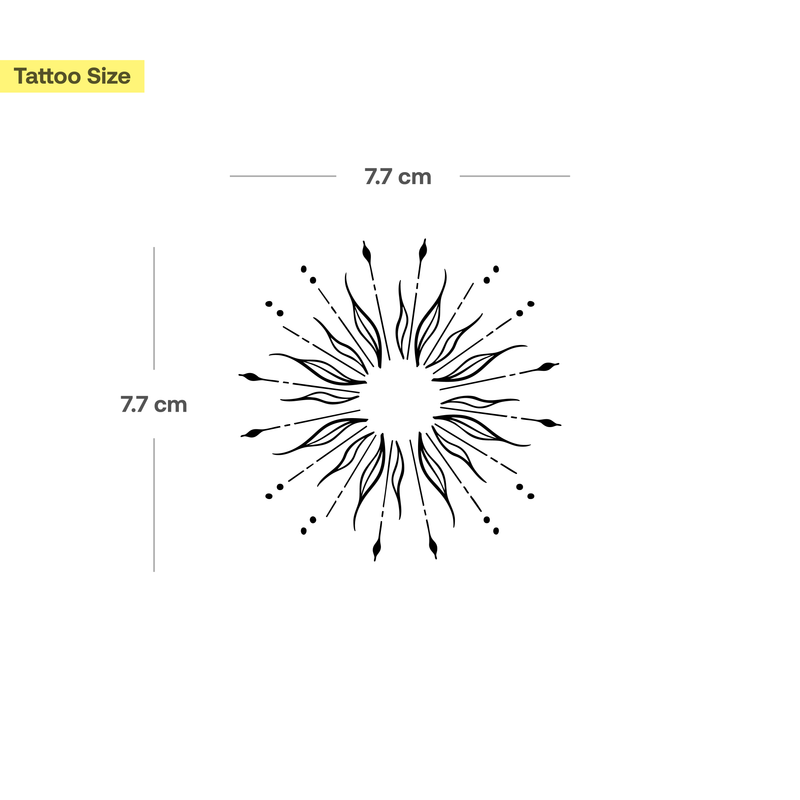 Tatouage Soleil Excentrique
