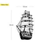 Grand tatouage de Bateau Pirate