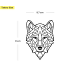 Tatouage Grand Loup Géométrique