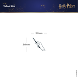 Harry Potter Zauberstab mit Hand Tattoo