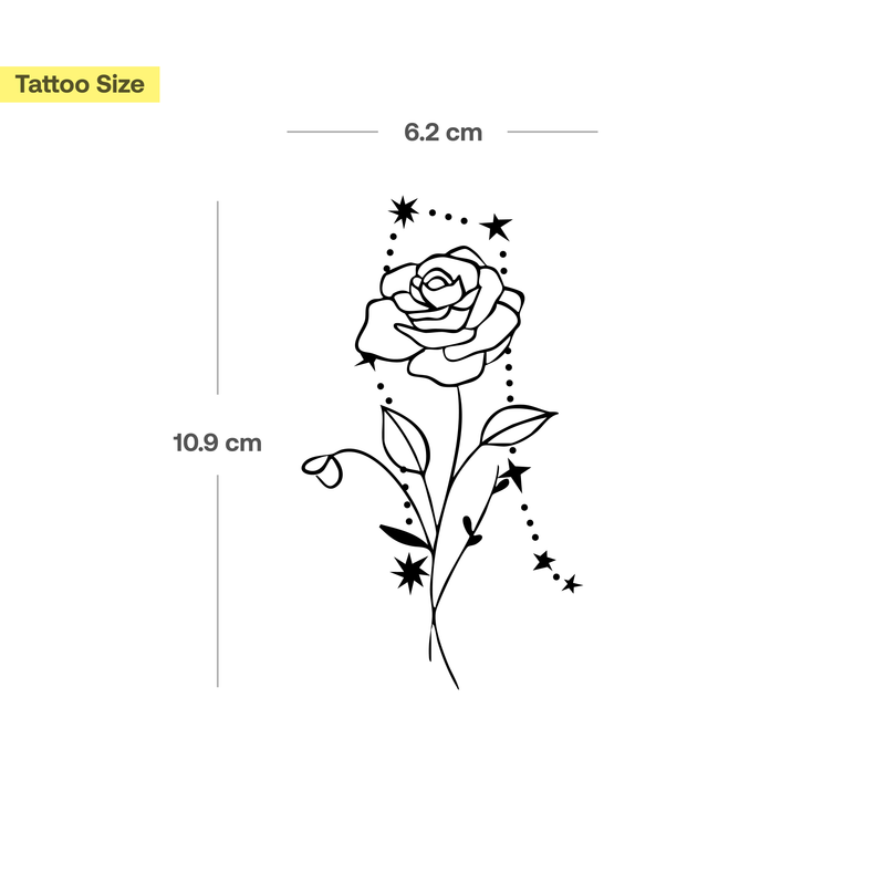 Tatouages Combinaison de Fleurs de Naissance et de Signes Astrologiques