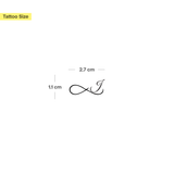 Tatouage infini avec initiales (A-Z)