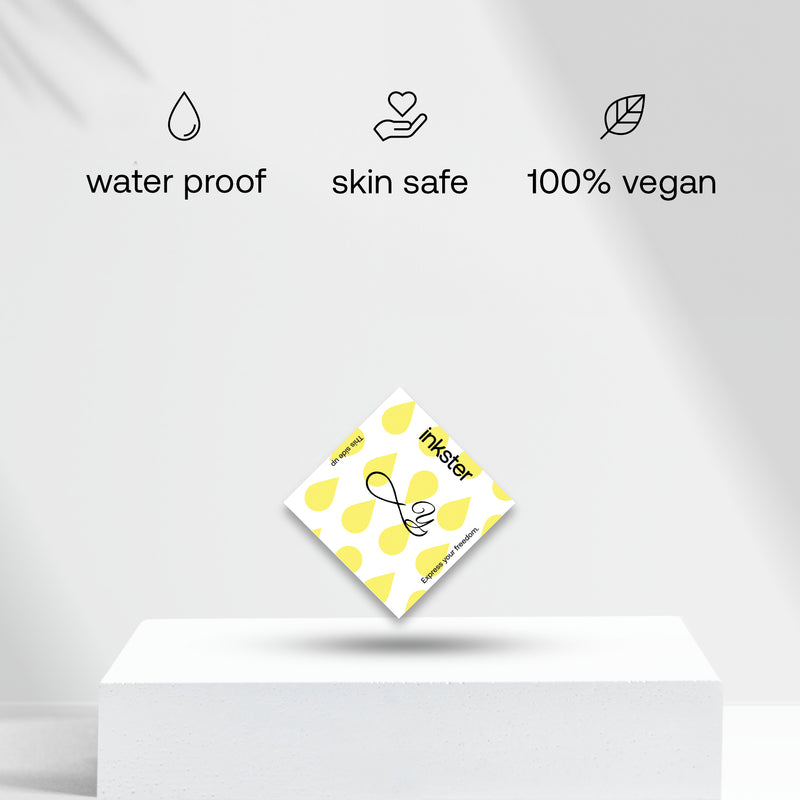 Tatouage infini avec initiales (A-Z)