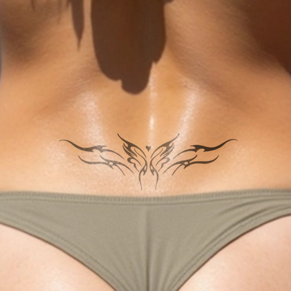 Tatouage de Cœur Papillon