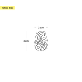 Tatouage Vague Abstraite