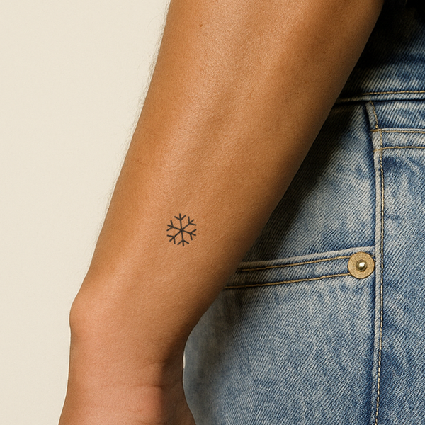 tatouage de flocon de neige 