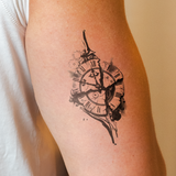 Tatouage Horloge cassée