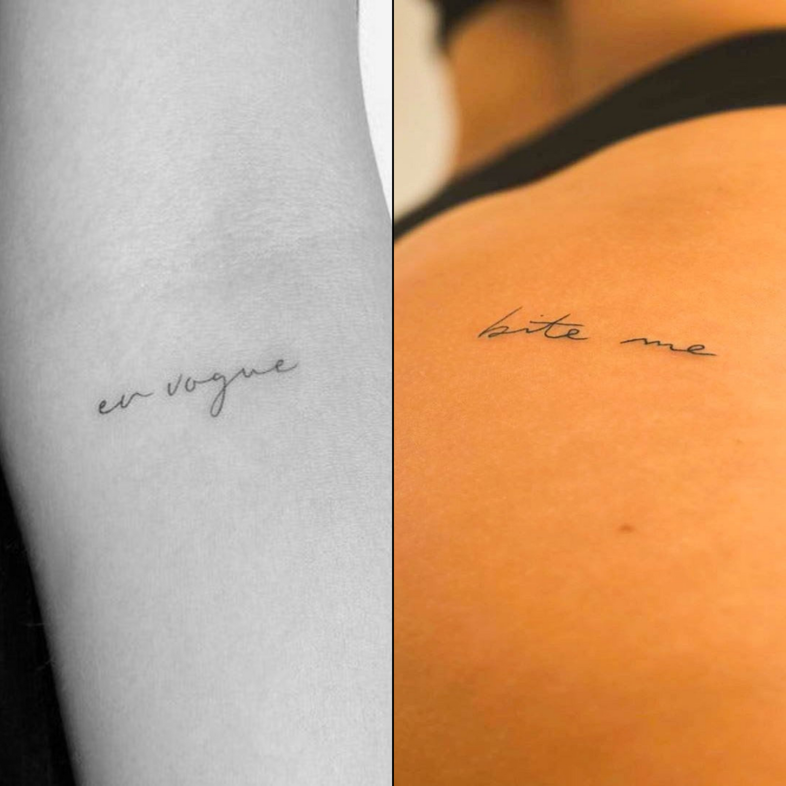 En Vogue & Bite Me Tattoo - Lot de 2