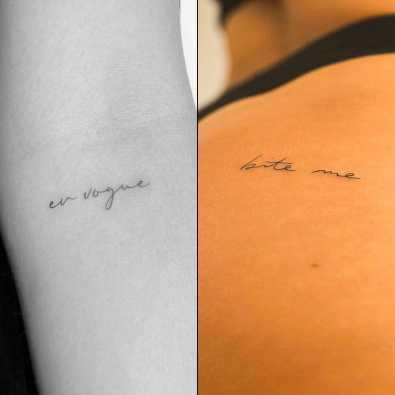 En Vogue &amp; Bite Me Tattoo - Lot de 2 