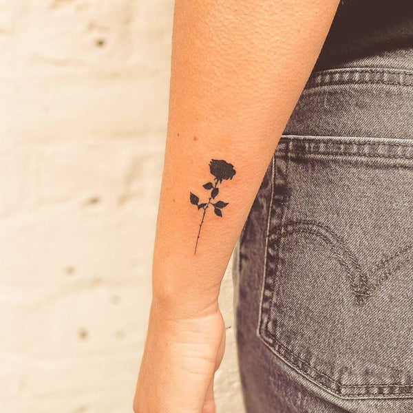 Filled Rose 2-Week-Tattoo Inkster